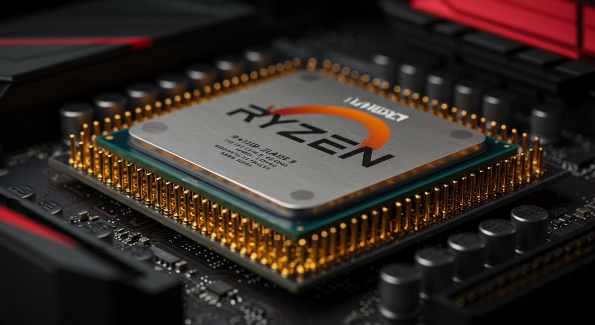 Processore AMD Ryzen 9 9950X nel socket AM5