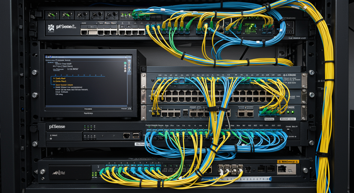 Setup rete domestica avanzata con switch gestito, router pfSense su mini PC e patch panel
